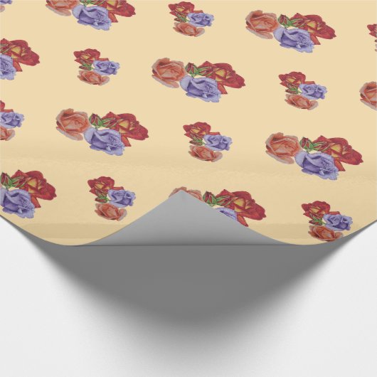 bloemen rode rozen en rozen bloemen bloemen cadeaupapier (Hoek)