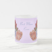 bloemen rode rozen en rozen bloemen bloemen matglas koffiemok (Center)