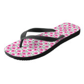 Bloemen Rode Rozen Patroon-555 Teenslippers (Schuin)