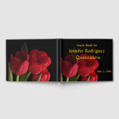 Bloemen Rode Tulp Bloemen Quinceañera Gastboek Gastenboek (Volledig)