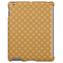 Bloemen, Roest, Groen, Crème: Hoesje-Mate iPad Cas