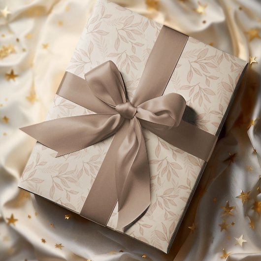 Bloemen  Romance bladeren patroon Cadeaupapier