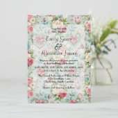 Bloemen Romance Kaart (Staand voorkant)