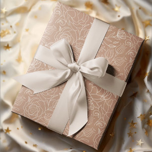 Bloemen  Romance Patroon Cadeaupapier