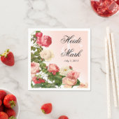 Bloemen Romance Rozen Rozen | blush pink Servet (Insitu)