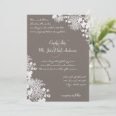  bloemen Romantic Rustic Wedding Invites Kaart (Staand voorkant)