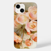 bloemen, Romantische Antiek roze bloemen Case-Mate iPhone Case (Achterkant)
