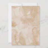 Bloemen rond de klok Vrijgezellenfeest Kaart (Achterkant)