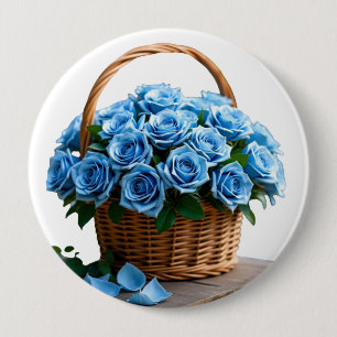 Bloemen Ronde Button 4,0 Cm