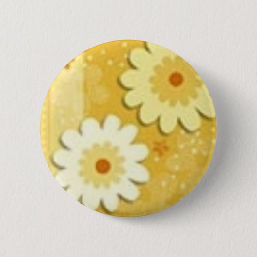 bloemen ronde button 5,7 cm (Voorkant)