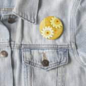 bloemen ronde button 5,7 cm (In situ)