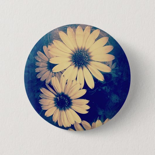 Bloemen Ronde Button 5,7 Cm (Voorkant)