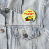 bloemen ronde button 5,7 cm (In situ)