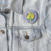 Bloemen Ronde Button 5,7 Cm (In situ)