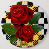 bloemen ronde button 6,0 cm (Voorkant)