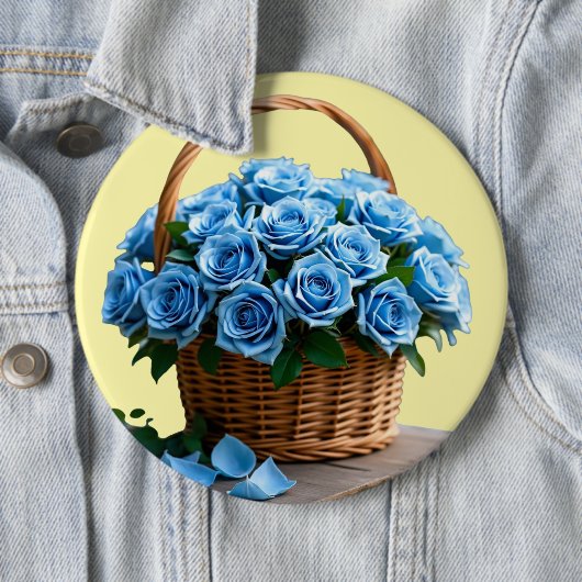 Bloemen Ronde Button 6,0 Cm (In situ)