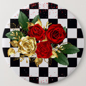 bloemen ronde button 6,0 cm (Voorkant)