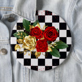 bloemen ronde button 6,0 cm (In situ)