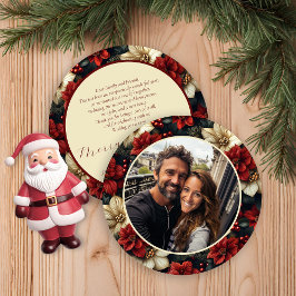  Bloemen Ronde Kerst Kaart