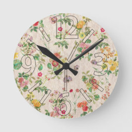  bloemen ronde klok