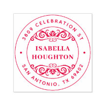 Bloemen Ronde Naam Retouradres