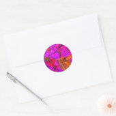 BLOEMEN RONDE STICKER (Envelop)