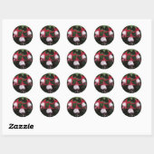 Bloemen Ronde Sticker (Vel)