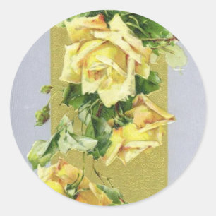 Bloemen Ronde Sticker