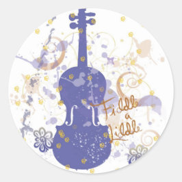 bloemen ronde sticker