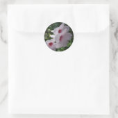 Bloemen Ronde Sticker (Tas)