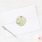 bloemen ronde sticker (Envelop)