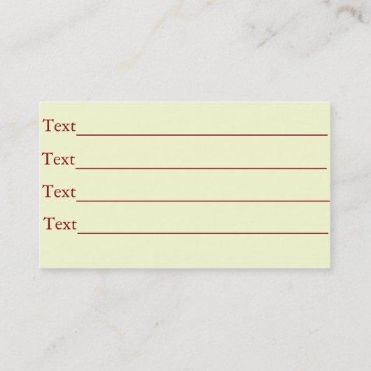 bloemen rood geel blauw Lilies oorspronkelijke blo Visitekaartje (Achterkant)