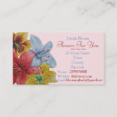 bloemen rood geel blauw Lilies oorspronkelijke blo Visitekaartje (Voorkant)
