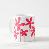 bloemen - Rood Koffiemok (Voorkant links)