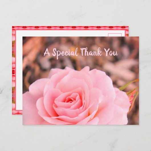 Bloemen Roos Afbeelding Briefkaart (Voorkant / Achterkant)