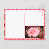 Bloemen Roos Afbeelding Briefkaart (Achterkant)