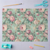  Bloemen Roos Aqua Decoupage Tissuepapier (Craft)
