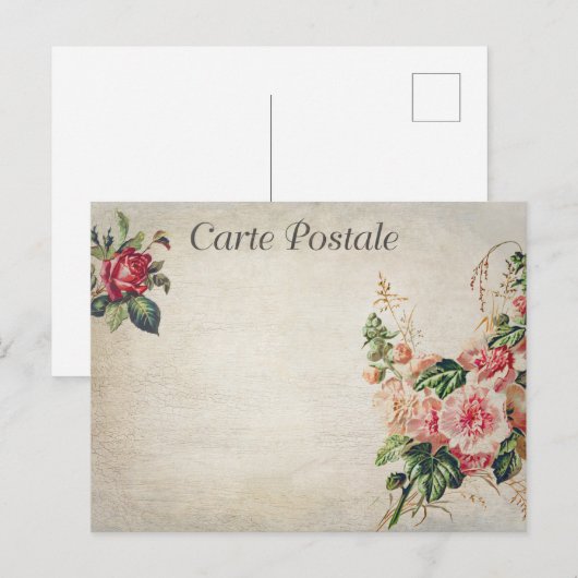  bloemen Roos bloesems Briefkaart (Voorkant / Achterkant)