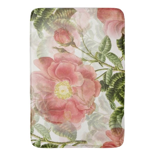 Bloemen Roos Blooms  Badmat (Voorkant Verticaal)