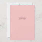 Bloemen Roos Blush Pink Quinceanera Kaart (Achterkant)