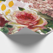  Bloemen Roos Collage Wrapping Papier (Hoek)