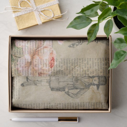 Bloemen Roos Decoupage Tissuepapier (Geschenk)