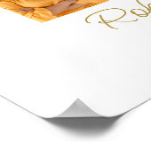 Bloemen Roos Foto Collage Uitvaart Memorial Welkom Poster (Hoek)