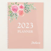 Bloemen Roos Goud Planner (Voorkant)