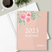 Bloemen Roos Goud Planner