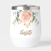 Bloemen roos gouden groen gouden naam (Voorkant)