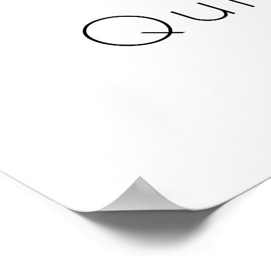 Bloemen roos gouden groen Quinceanera welkom Poster (Hoek)