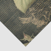 Bloemen Roos Groen Decoupage Tissuepapier (Detail)