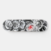 Bloemen Roos Klock Birth Vader Kind Persoonlijk Skateboard (Horizontaal)