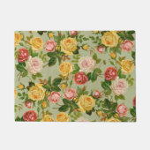 Bloemen Roos Patroon Girly Deurmat (Voorkant)